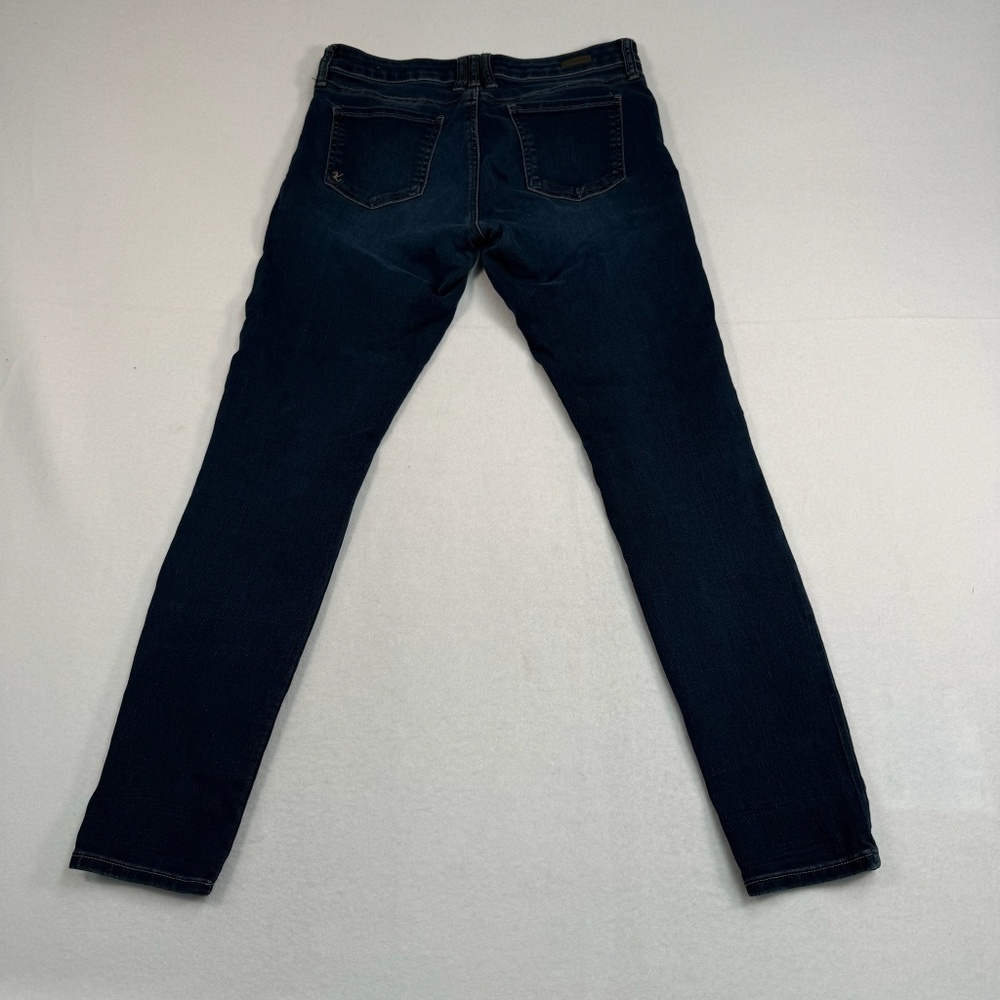 Kut From The Kloth Mia Toothpick Skinny Jeans Womens Size 8 Dark Wash Mid Rise - Picture 4 of 16